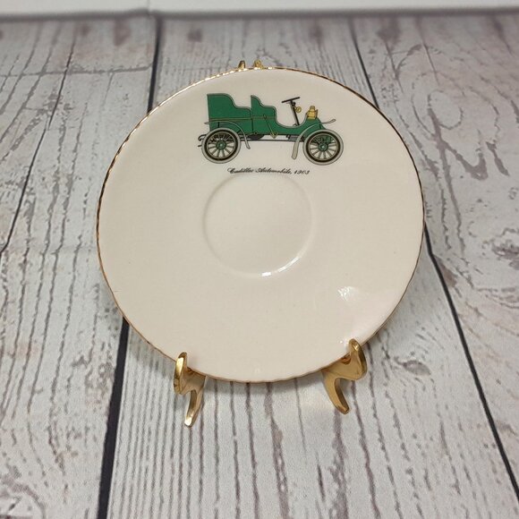 Demitasse Tea Cup And Saucer 1903 Cadillac New York State Thruway Porcelain - Picture 9 of 14